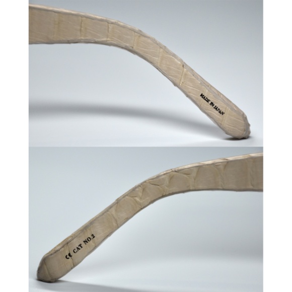 LINDA FARROW LFL305 C8 SHELL ASH SNAKE GRADIENT GREY CAT EYE SUNGLASSES. 63 mm - Picture 9 of 12